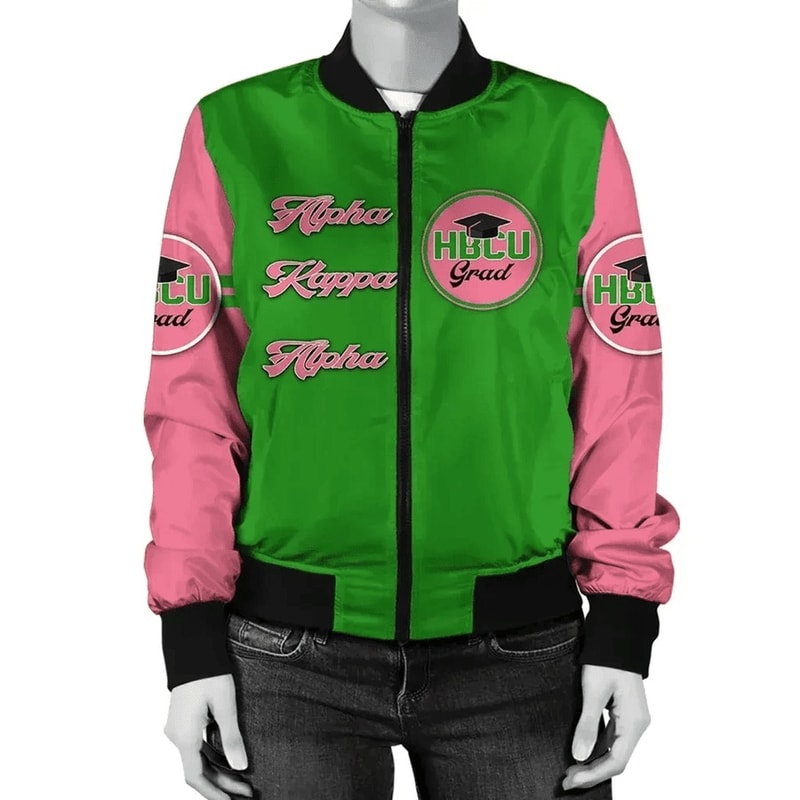 AKA Sorority HBCU Grad Bomber Jacket, African Bomber Jacket For Men Women