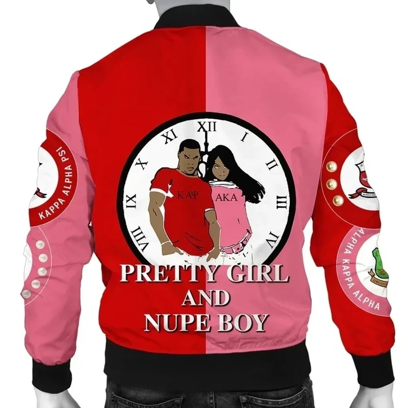 Nupe AKA Sorority Couple Bomber Jacket, African Bomber Jacket For Men Women