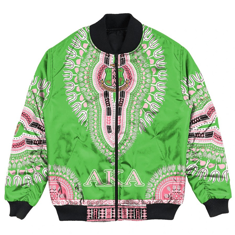 AKA Sorority Dashiki Bomber Jackets, African Bomber Jacket For Men Women