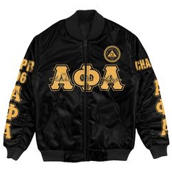 alpha phi alpha - the great alpha bomber jacket, african bomber jacket for men women
