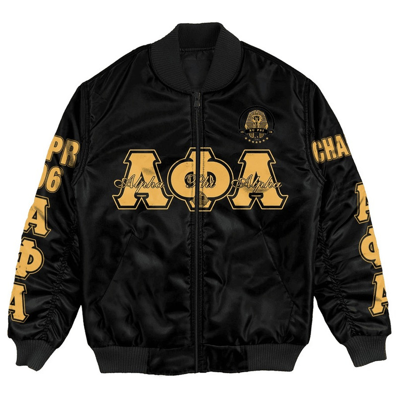 Alpha Phi Alpha - Nu Psi Bomber Jacket, African Bomber Jacket For Men Women