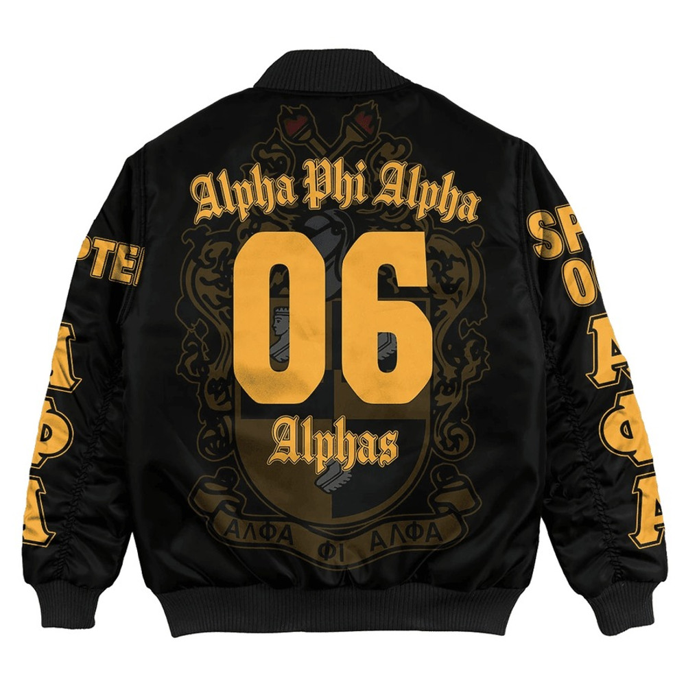 Alpha Phi Alpha - Mu Phi Lambda Bomber Jacket, African Bomber Jacket For Men Women