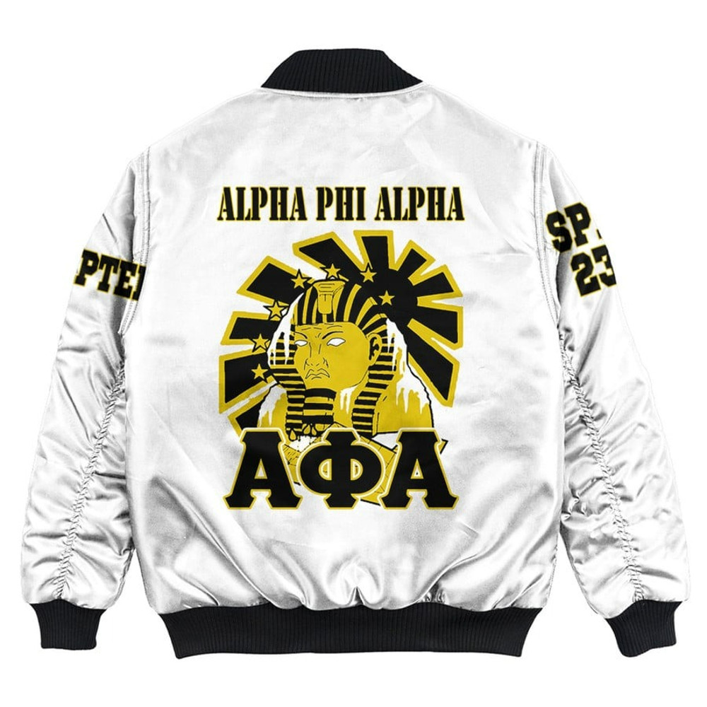 Alpha Phi Alpha Fraternity and Sphinx, African Bomber Jacket For Men Women