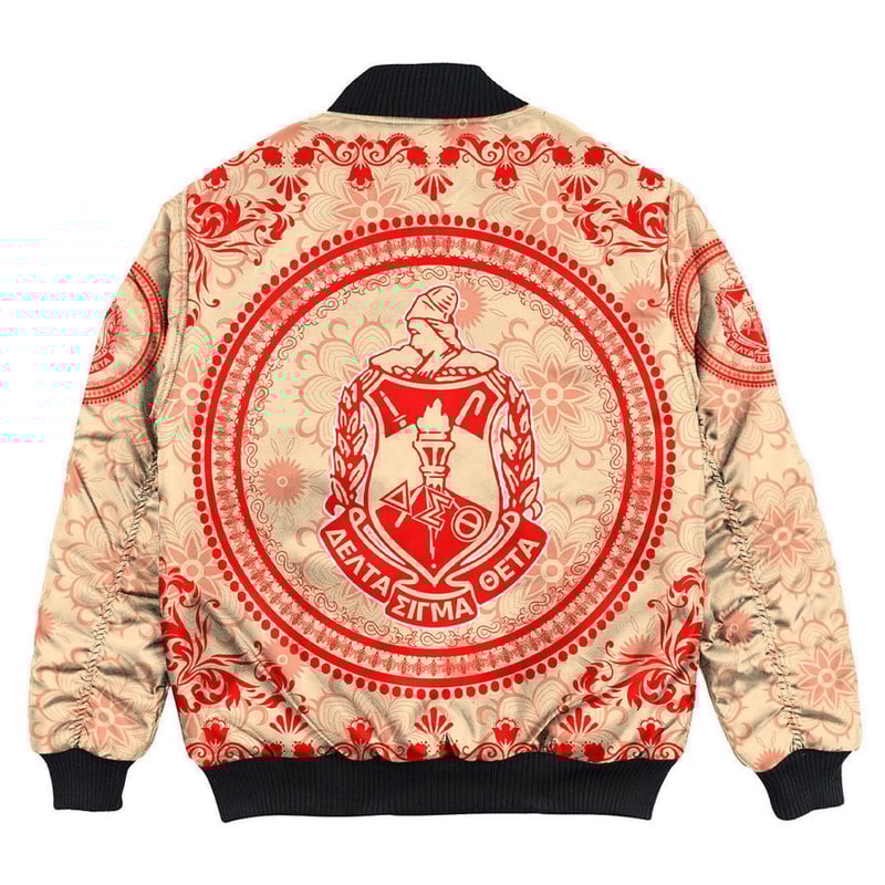Delta Sigma Theta Floral Pattern Bomber Jackets, African Bomber Jacket For Men Women 02