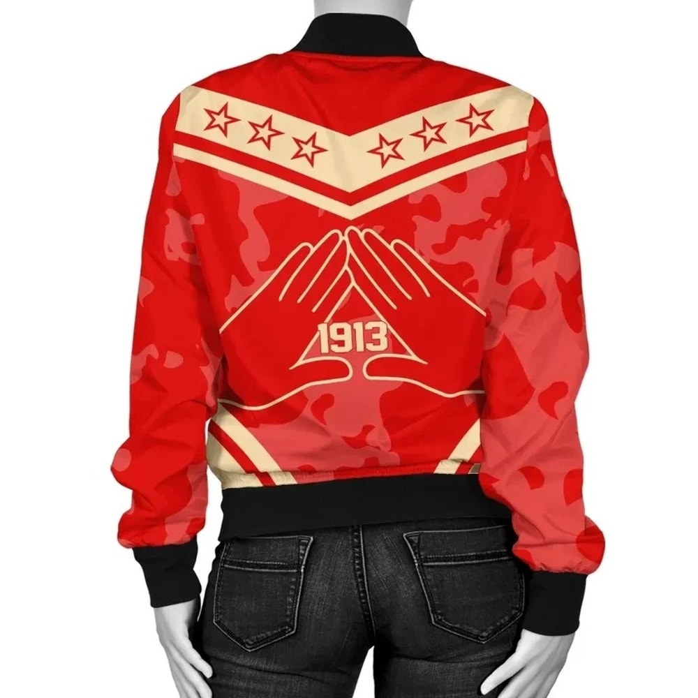 Delta Sigma Theta Camouflage Bomber Jacket, African Bomber Jacket For Men Women