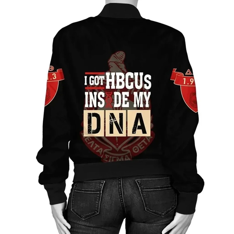 Delta Sigma Theta HBCU DNA Bomber Jacket, African Bomber Jacket For Men Women