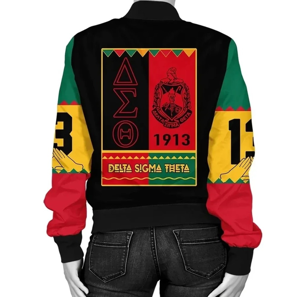 Delta Sigma Theta Black History Month Bomber Jacket, African Bomber Jacket For Men Women