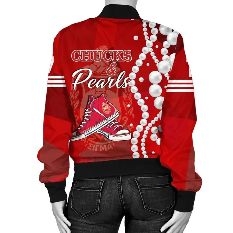 Delta Sigma Theta K.H Pearls Bomber Jacket, African Bomber Jacket For Men Women