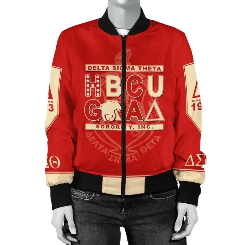 Delta Sigma Theta Bomber Jacket HBCU Style, African Bomber Jacket For Men Women