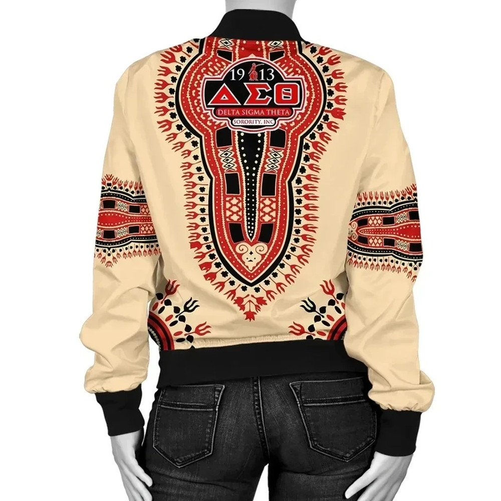 Delta Sigma Theta Dashiki Bomber Jacket, African Bomber Jacket For Men Women