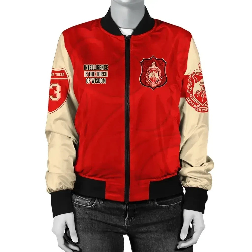 Delta Sigma Theta - Devastating Bomber Jacket, African Bomber Jacket For Men Women