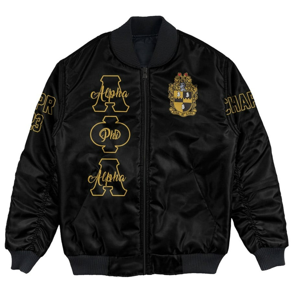 Custom Alpha Phi Alpha Hand Sign Fraternity, African Bomber Jacket For Men Women
