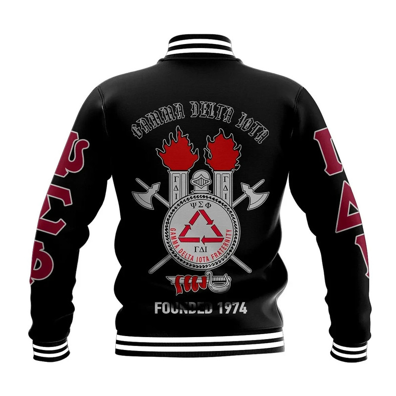Gamma Delta Iota 1974 Baseball Jacket, African Baseball Jacket For Men Women
