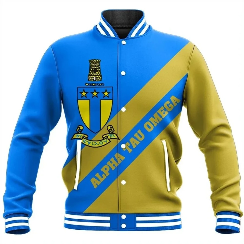 Tech Style Tech Style Alpha Tau Omega Baseball Jacket, African Baseball Jacket For Men Women