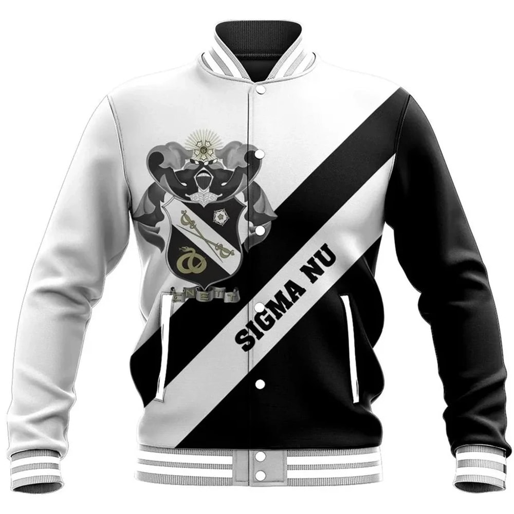 Tech Style Tech Style Sigma Nu Baseball Jacket, African Baseball Jacket For Men Women