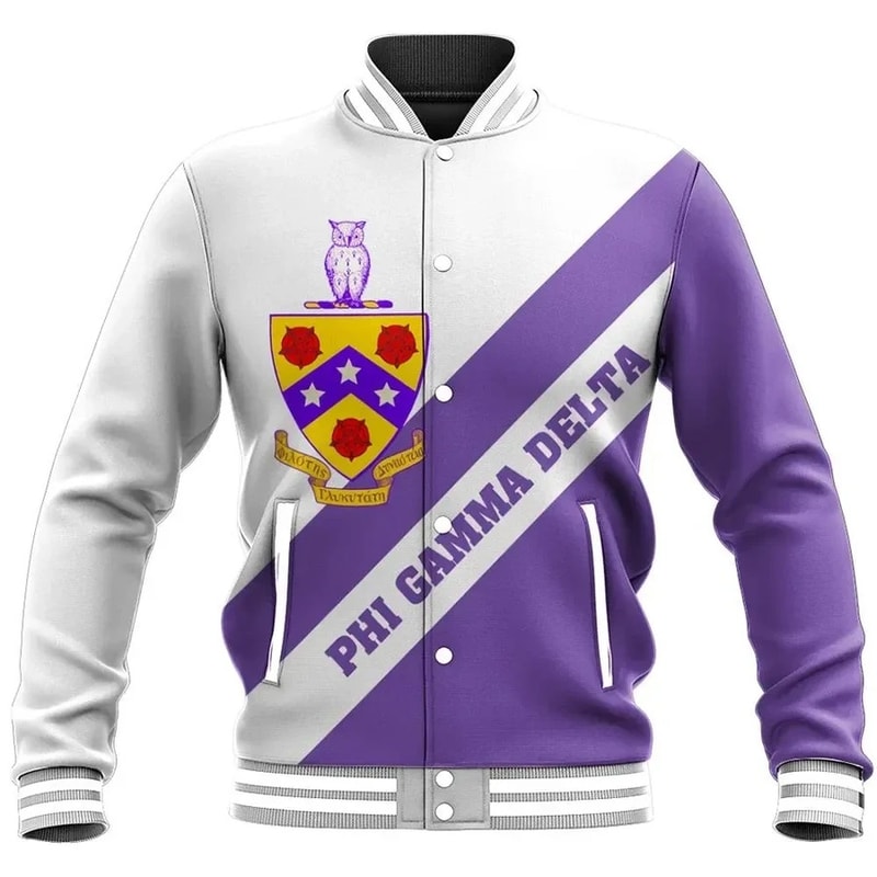 Tech Style Tech Style Phi Gamma Delta Baseball Jacket, African Baseball Jacket For Men Women