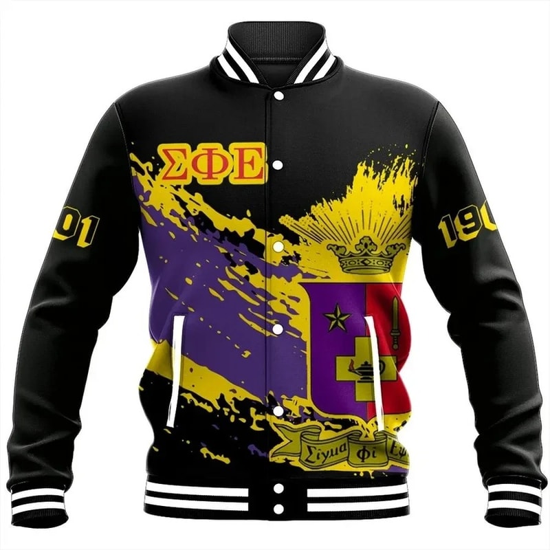 Tip Style Sigma Phi Epsilon Baseball Jacket, African Baseball Jacket For Men Women