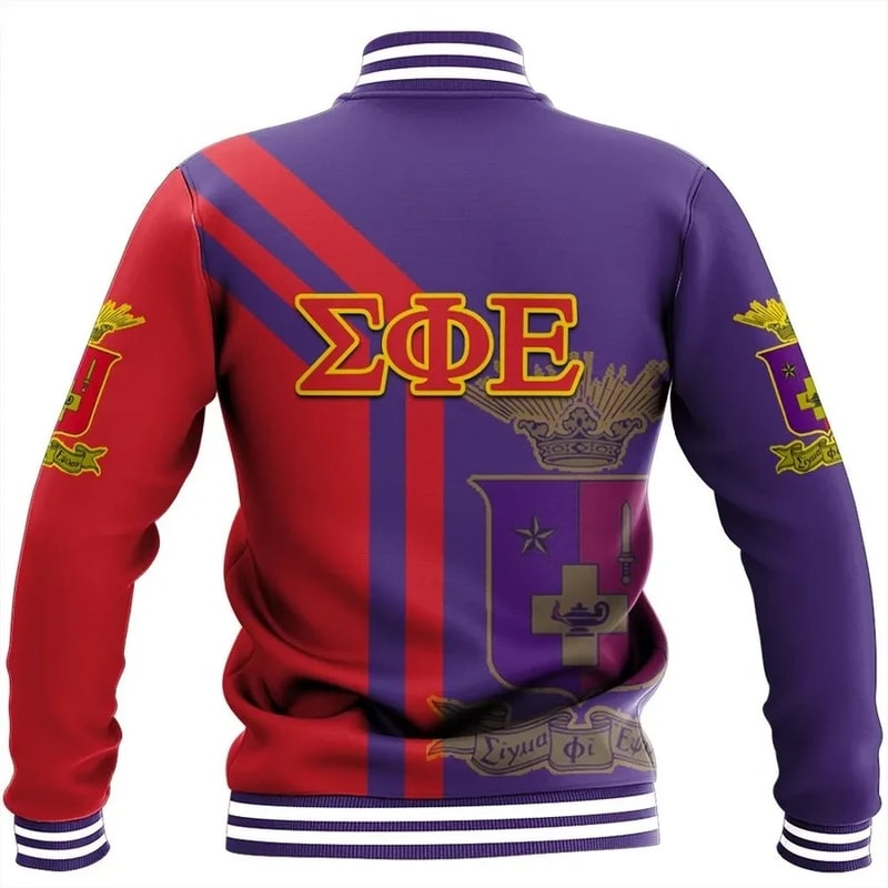 Alva Sigma Phi Epsilon Baseball Jacket, African Baseball Jacket For Men Women