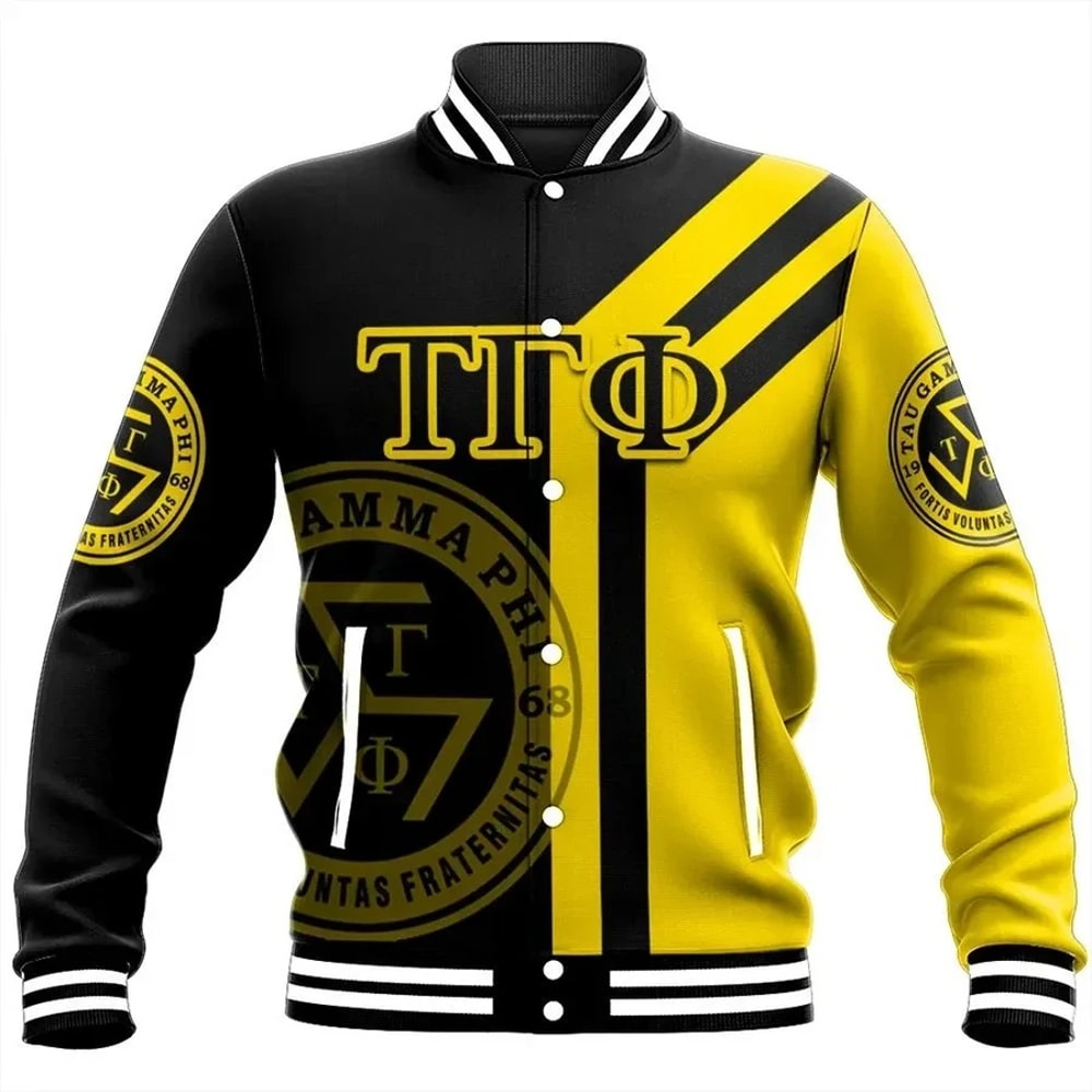 Alva Tau Gamma Phi Baseball Jacket, African Baseball Jacket For Men Women