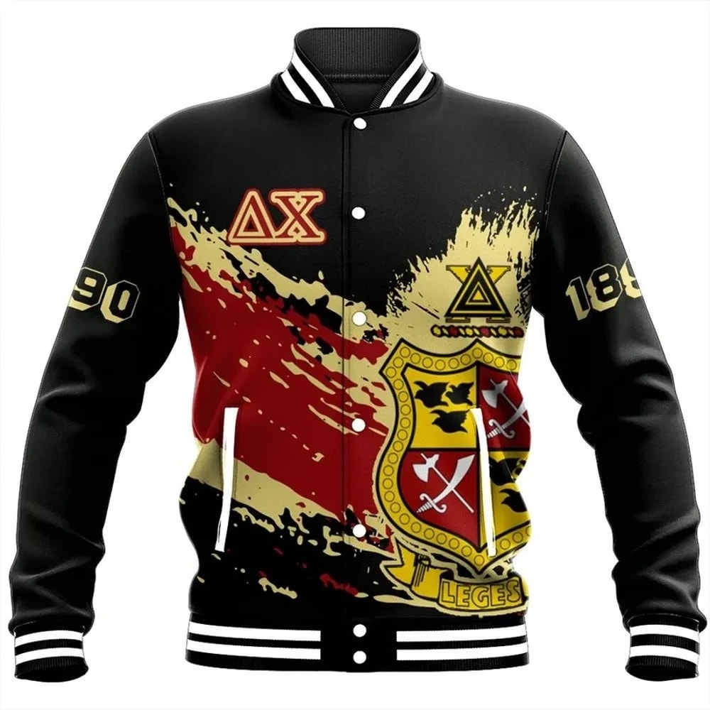 Tip Style Delta Chi Baseball Jacket, African Baseball Jacket For Men Women