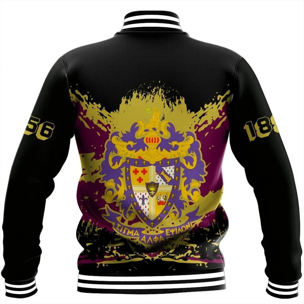 Tip Style Sigma Alpha Epsilon Baseball Jacket, African Baseball Jacket For Men Women