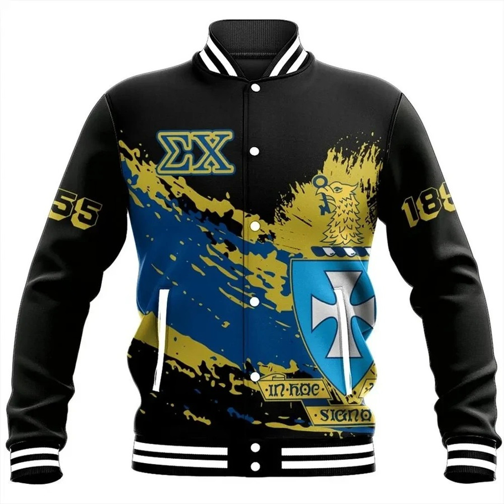 Tip Style Sigma Chi Baseball Jacket, African Baseball Jacket For Men Women