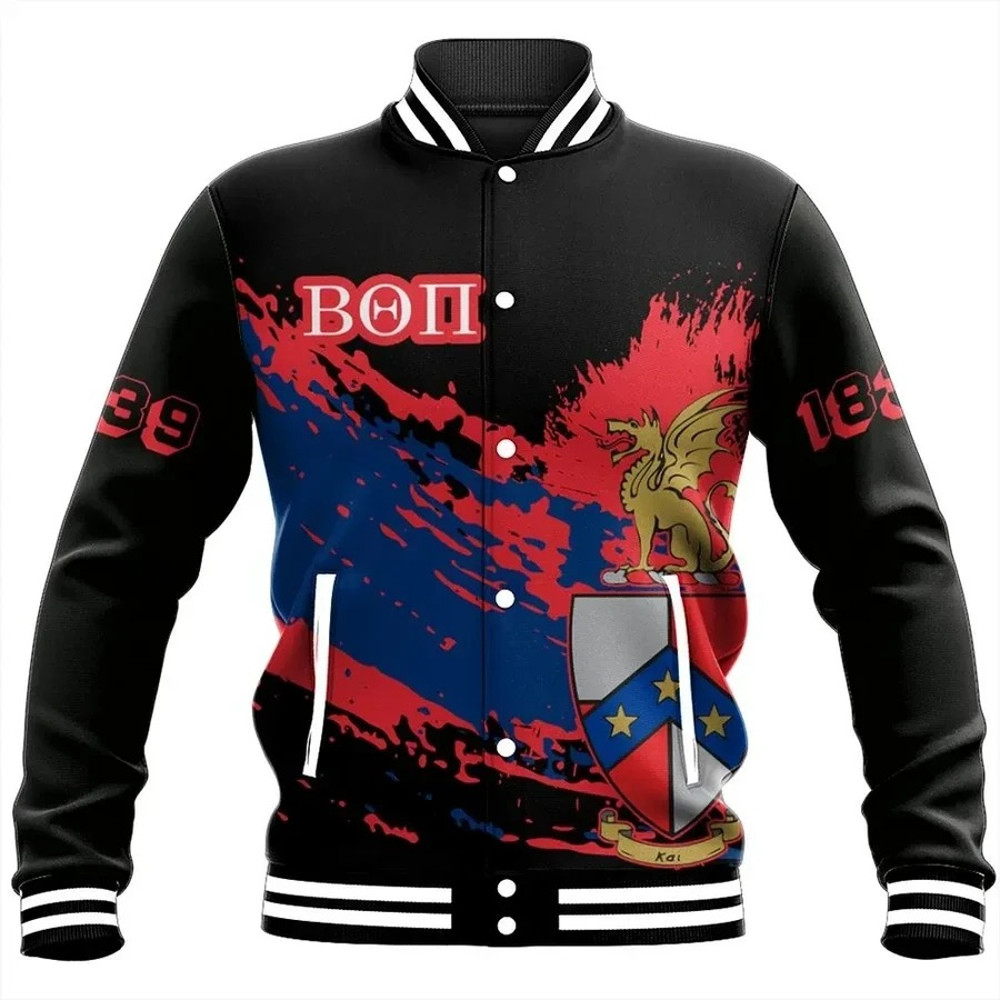 Tip Style Beta Theta Pi Baseball Jacket, African Baseball Jacket For Men Women