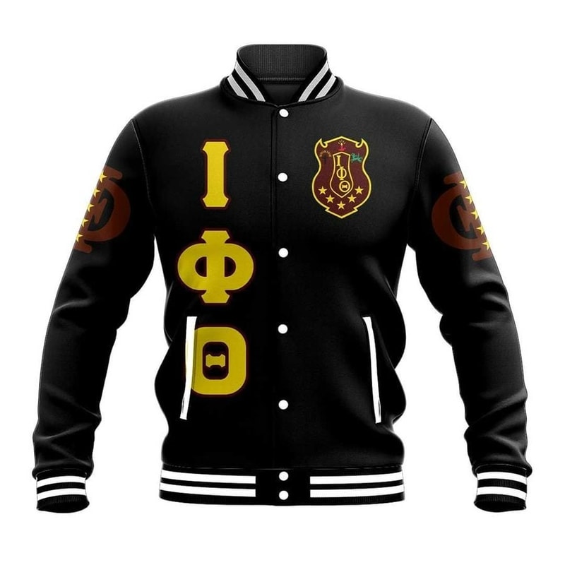 Iota Phi Theta Letters Baseball Jacket, African Baseball Jacket For Men Women