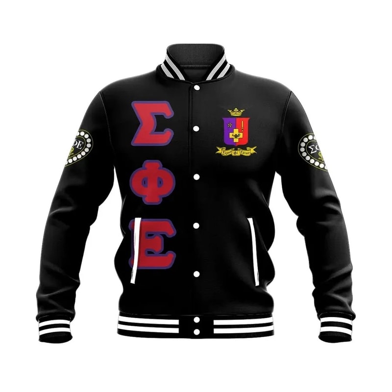 Sigma Phi Epsilon Letters Baseball Jacket, African Baseball Jacket For Men Women