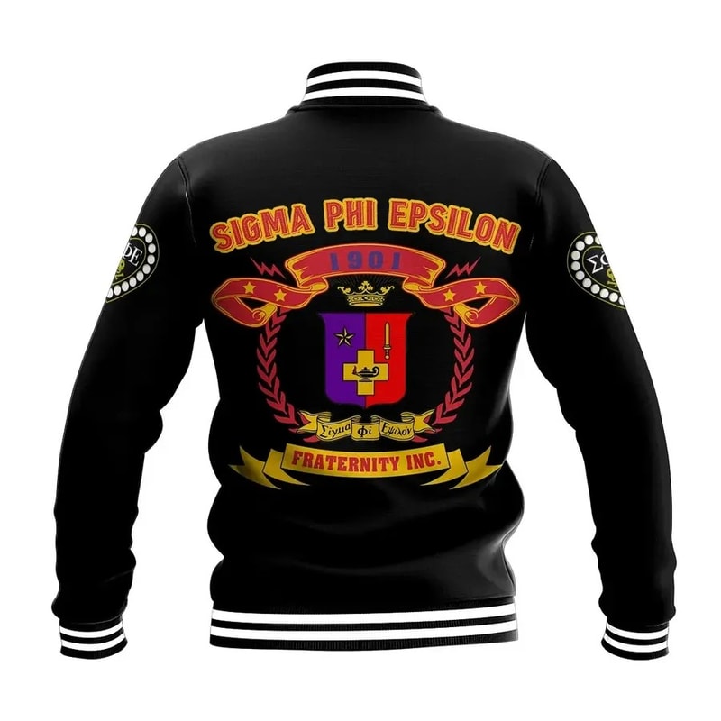 Sigma Phi Epsilon Letters Baseball Jacket, African Baseball Jacket For Men Women