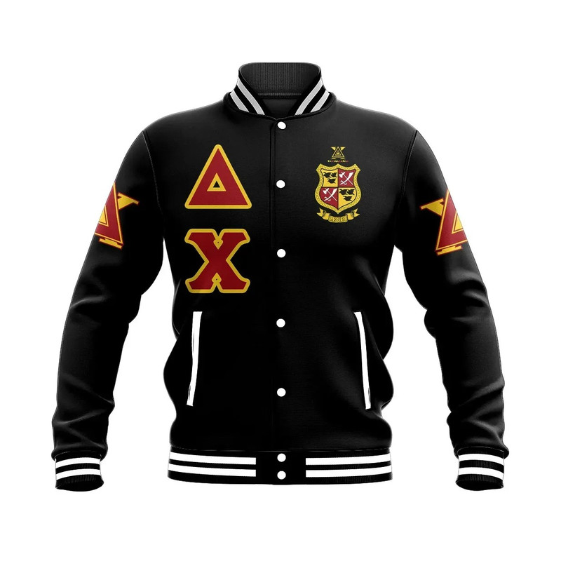 Delta Chi Letters Baseball Jacket, African Baseball Jacket For Men Women