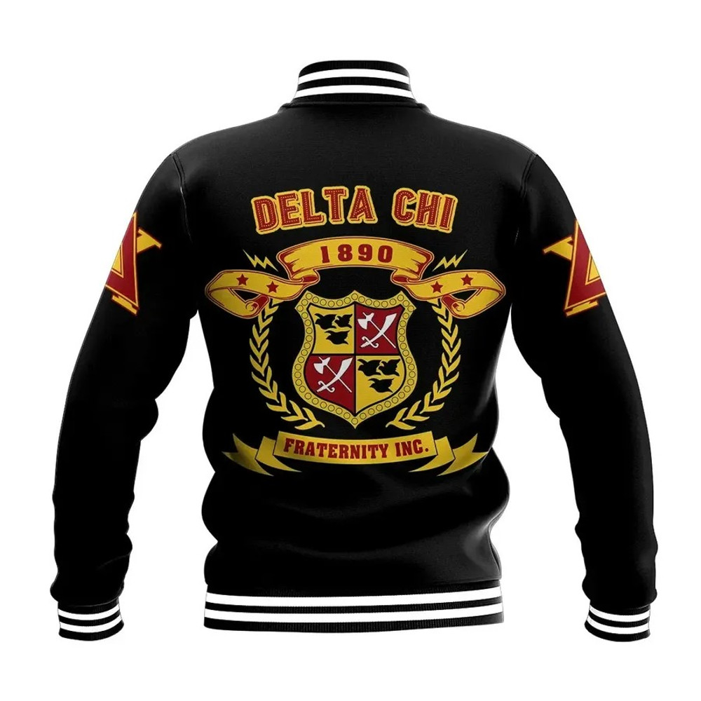 Delta Chi Letters Baseball Jacket, African Baseball Jacket For Men Women