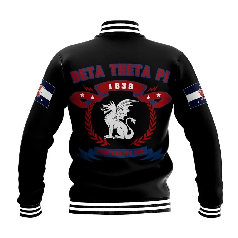 Beta Theta Pi Letters Baseball Jacket, African Baseball Jacket For Men Women