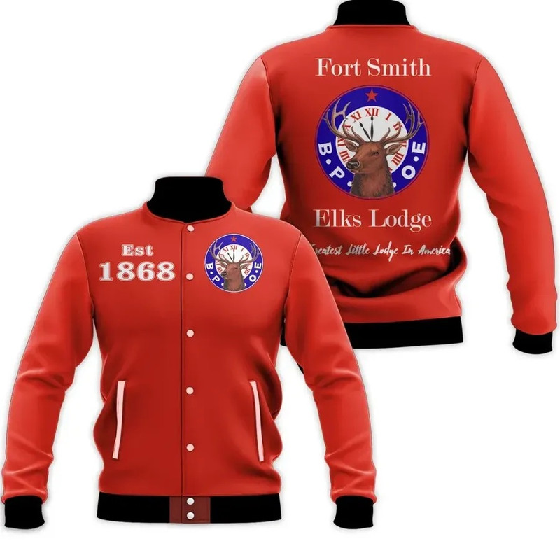 Benevolent and Protective Order of Elks Baseball Jacket, African Baseball Jacket For Men Women