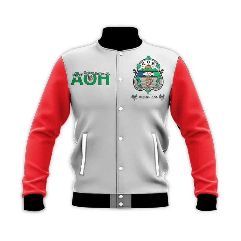 Ancient Order of Hibernians AOH Baseball Jacket, African Baseball Jacket For Men Women