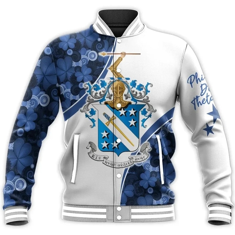 Phi Delta Theta Stars Baseball Jacket, African Baseball Jacket For Men Women