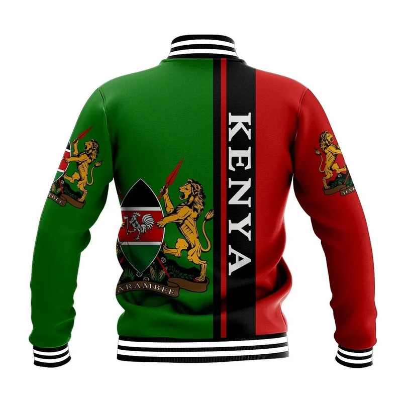 Kenya Style Baseball Jacket, African Baseball Jacket For Men Women