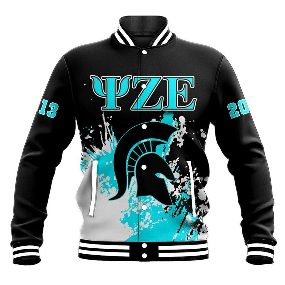 Psi Zeta Epsilon Baseball Jacket - Spaint Style, African Baseball Jacket For Men Women