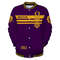 Omega Psi Phi Line Straight Style Baseball Jacket, African Baseball Jacket For Men Women