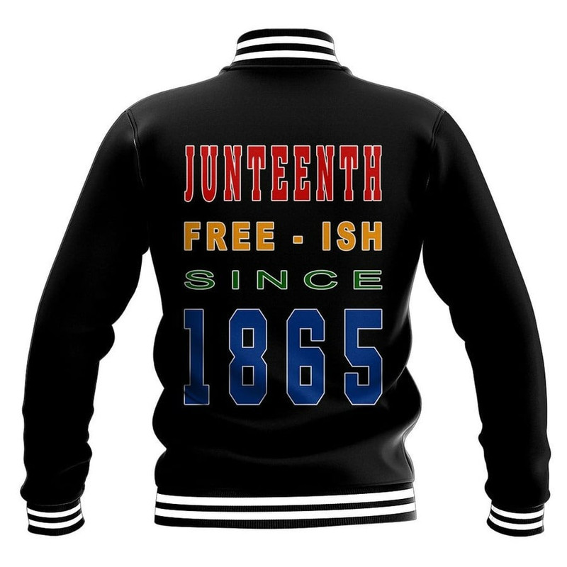 Juneteenth Day 1865 Alphabet Baseball Jacket, African Baseball Jacket For Men Women