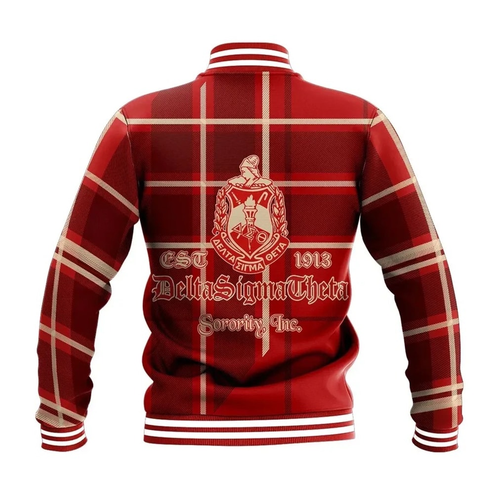 Delta Sigma Theta Burberr Style Baseball Jacket, African Baseball Jacket For Men Women