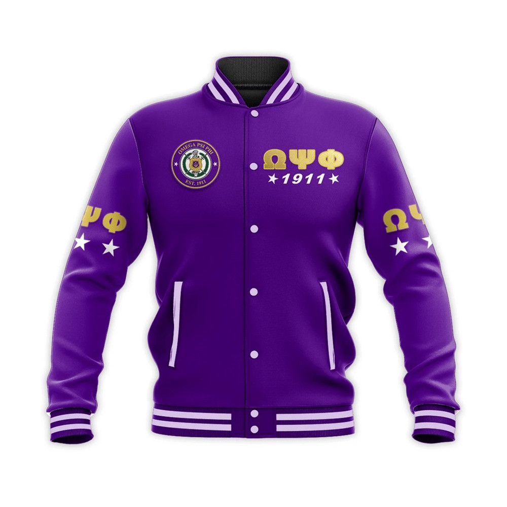 OMEGA PSI PHI BASEBALL JACKET IMPRESSIVE, African Baseball Jacket For Men Women