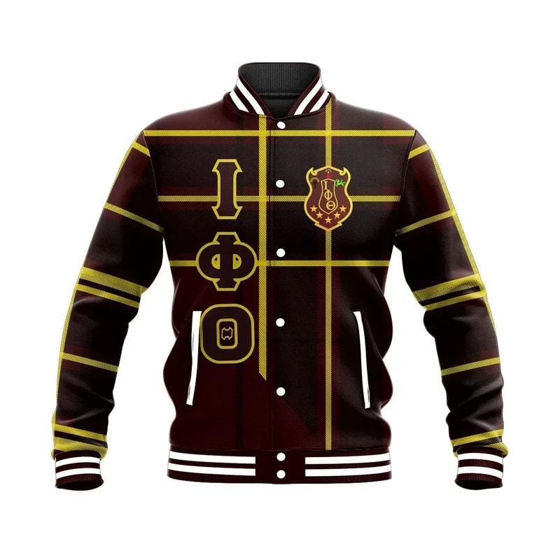 Iota Phi Theta Burberr Style Baseball Jacket, African Baseball Jacket For Men Women