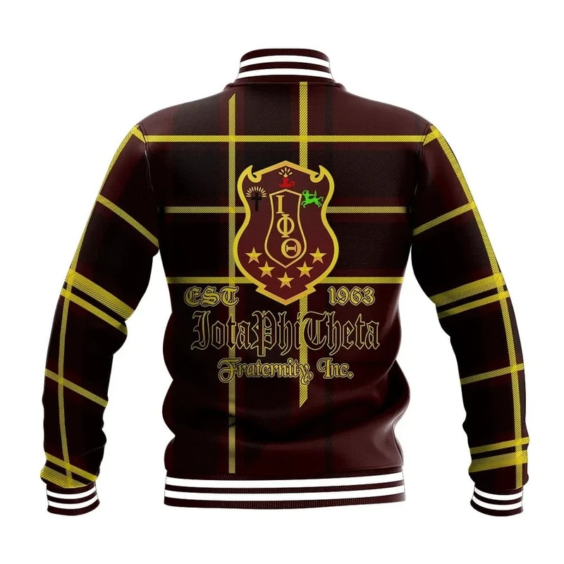 Iota Phi Theta Burberr Style Baseball Jacket, African Baseball Jacket For Men Women