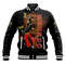 Orisha Shango Lion Fire Baseball Jacket, African Baseball Jacket For Men Women