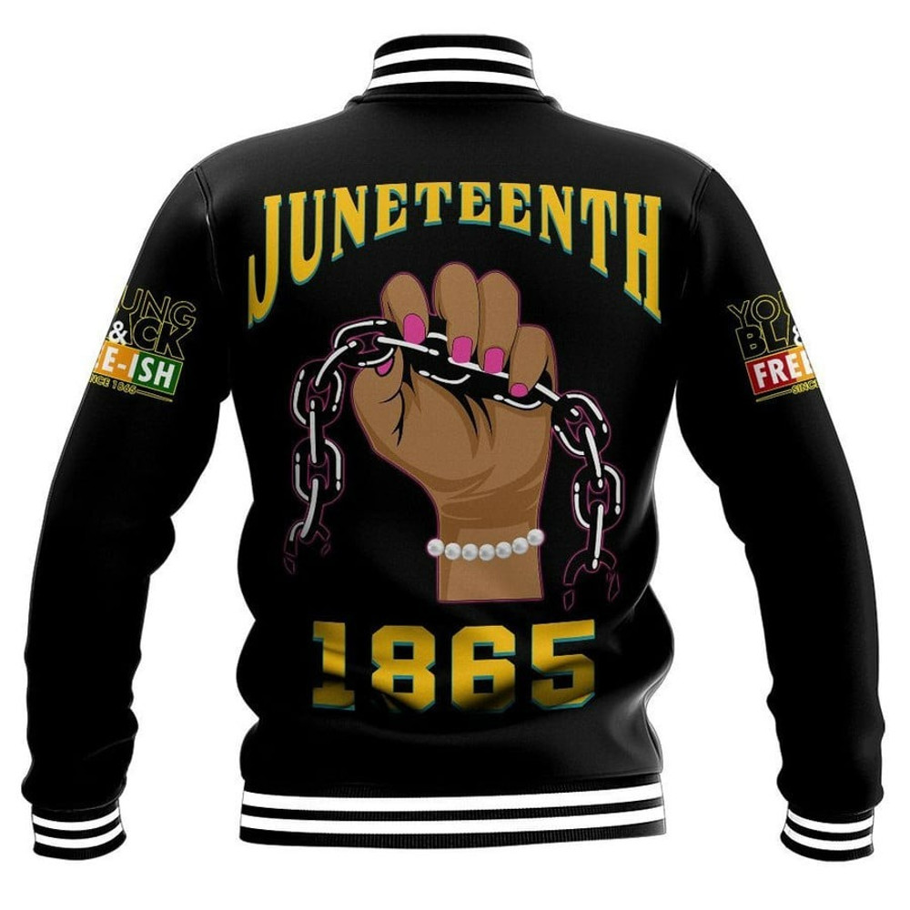 Juneteenth Chi Gamma Xi Chi Pretty Girl Baseball Jacket, African Baseball Jacket For Men Women