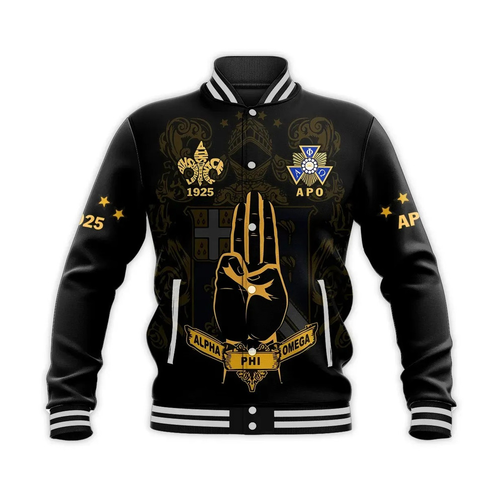 Alpha Phi Omega The Scout Sign Baseball Jacket, African Baseball Jacket For Men Women