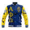Alpha Phi Omega Ink Stain Royal Blue Baseball Jacket, African Baseball Jacket For Men Women