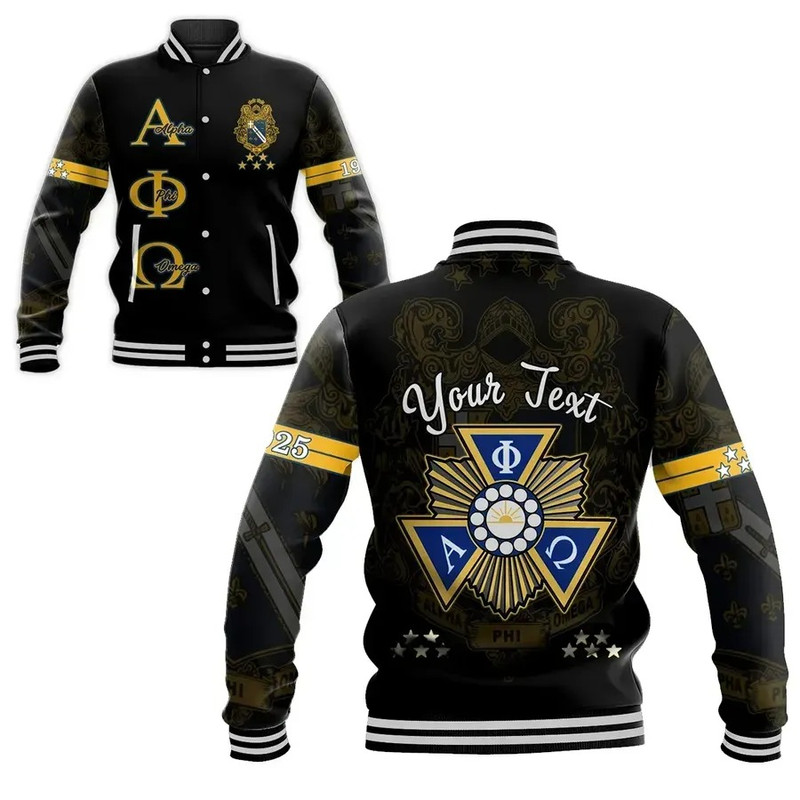 Personalised Alpha Phi Omega Baseball Jacket, African Baseball Jacket For Men Women