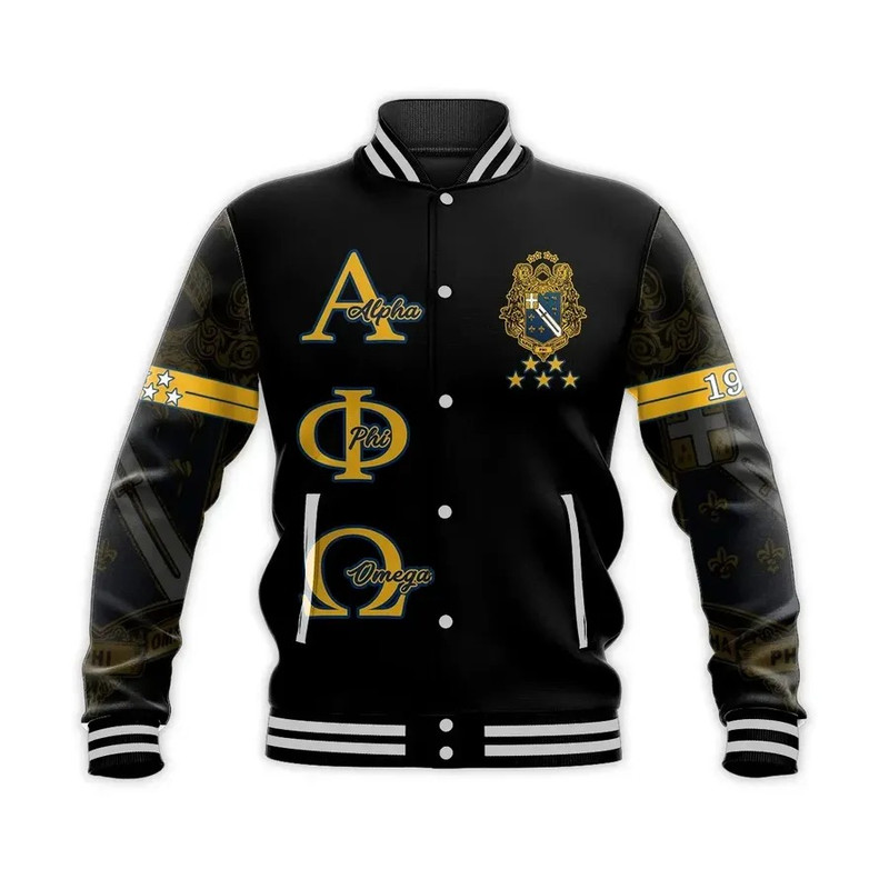Personalised Alpha Phi Omega Baseball Jacket, African Baseball Jacket For Men Women